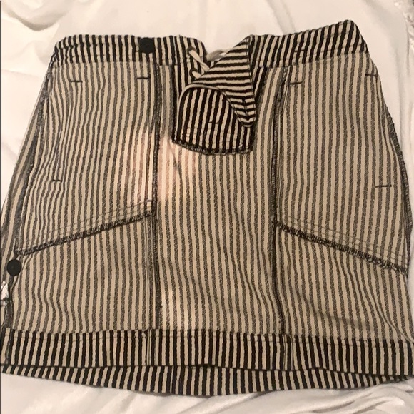 Madewell vintage distressed pin stripe skirt - Picture 5 of 5